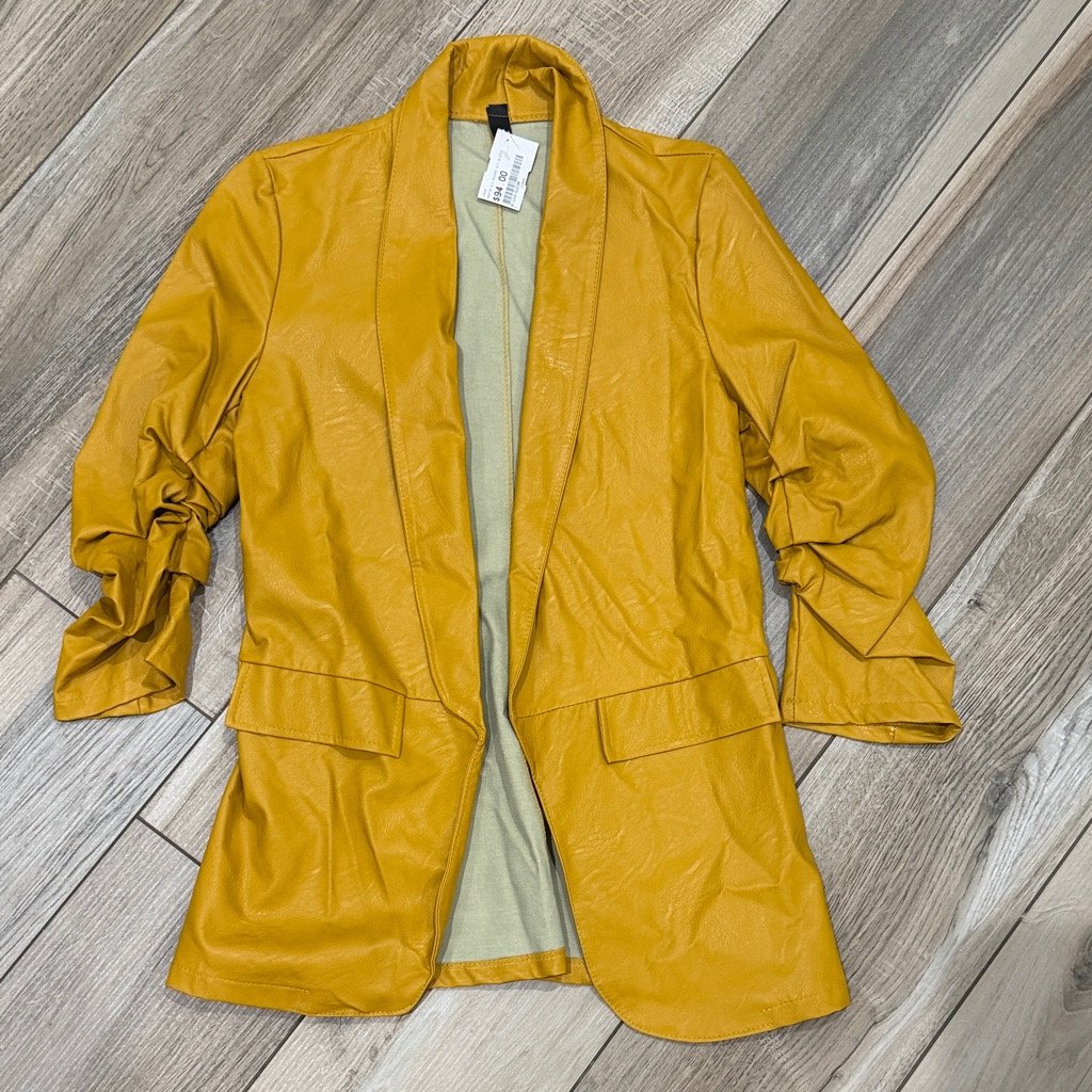 Nwt Elegant Mustard Yellow Women's Blazer